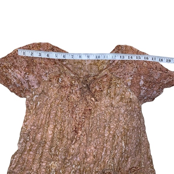 90s Boho Embroidered Top - Picture 9 of 10